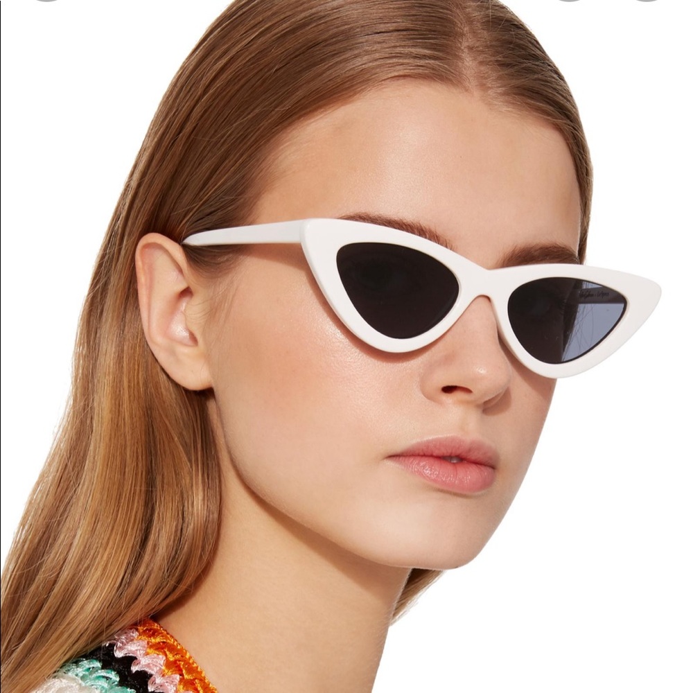 Adam Selman x Le Specs the last Lolita white sunglasses
